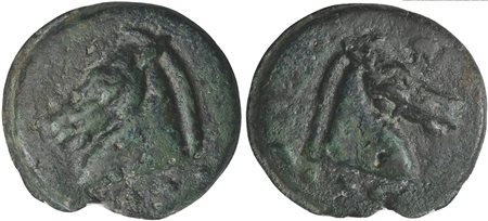 Roman Republic, Apollo/Apollo series, Cast Triens, Rome, ca. 270 BC; AE (g...