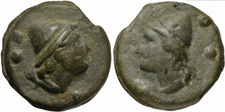 Roman Republic, Apollo/Apollo series, Cast Sextans, Rome, ca. 270 BC; AE (g...