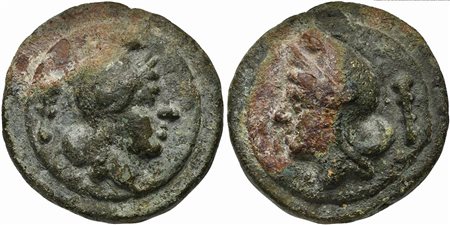 Roman Republic, Club symbol series, Cast As, Rome, ca. 235 BC; AE (g 261; mm...