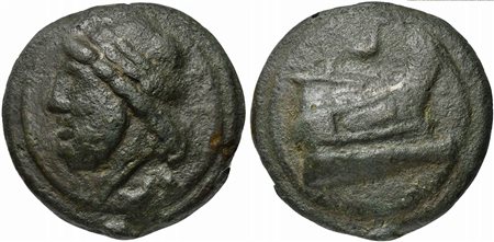 Roman Republic, Janus/Prow to r. series, Cast Semis, Rome, ca. 225-217 BC; AE...