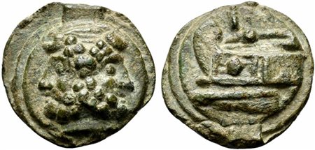 Roman Republic, Post-semilibral series, Cast As, Rome, ca. 215-212 BC; AE (g...