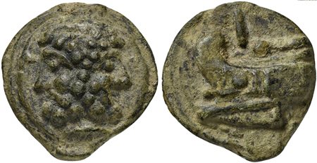 Roman Republic, Post-semilibral series, Cast As, Rome, ca. 215-212 BC; AE (g...