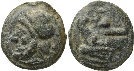 Roman Republic, Post-semilibral series, Cast Semis, Rome, ca. 215-212 BC; AE...