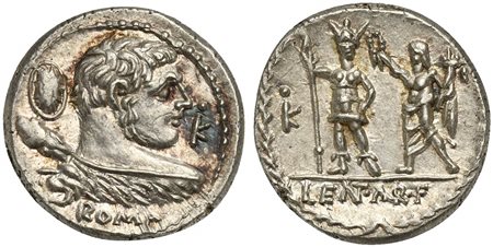 P. Cornelius Lentulus Marcellinus M.f., Denarius, Rome, 100 BC; AR (g 3,77;...