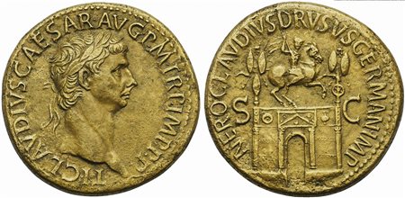 Claudius (41-54), Sestertius, Rome, AD 50-54; AE (g 29,10; mm 35; h 6); TI...