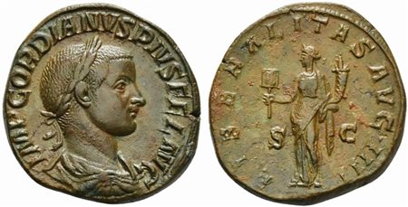 Gordian III (238-244), Sestertius, Rome, AD 241-243; AE (g 20,34; mm 30; h...