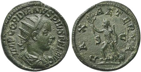 Gordian III (238-244), Dupondius, Rome, AD 241-243; AE (g 10,94; mm 26; h...