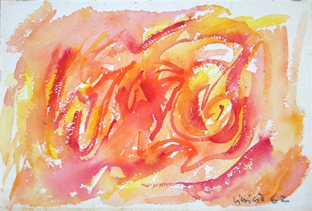 Vianello Vinicio Composizione informale Acquarello su carta cm 21 x...