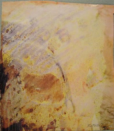 Rotella Mimmo Senza titolo tecnica mista/effacage cm 21 x 29 anno 1974...