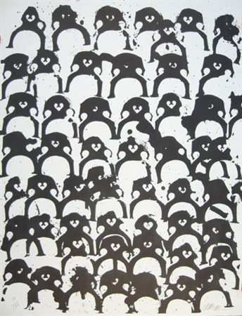 Arman Fernandez "manette" litografia cm 65 x 50 Firmata in basso a destra,...