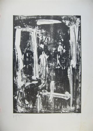 Vedova Emilio "informale" acquaforte acquatinta cm 50 x 71 anno 1993 Firmato...