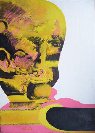 Brindisi remo " oppositore " olio su tela cm 50 x 70 anno 1971 Firmato in...