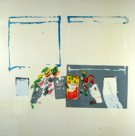 Schifano mario " pittore italiano " serigrafia cm 70 x 70 firmata in basso a...