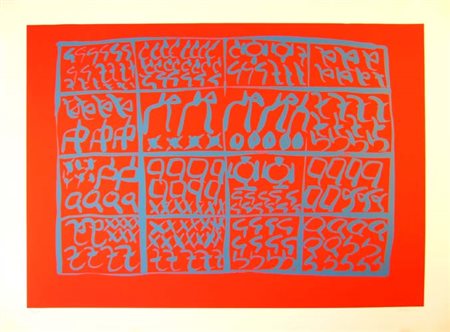 Accardi Carla "senza titolo" serigrafia cm 80 x 60 anno 1982 tiratura n° 40 /...