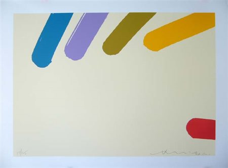 Hsiao Chin " senza titolo" serigrafia cm 80 x 60 firmata in basso a...