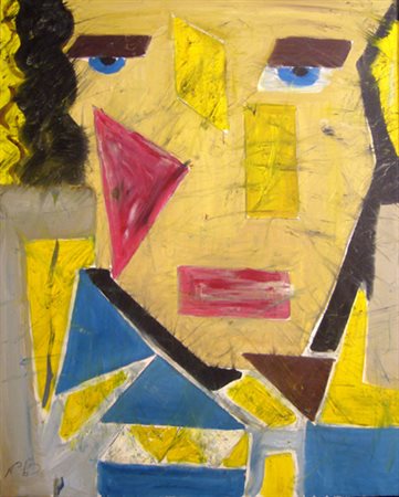 Brocher Naima Nicole " Le dernieur Prince " olio su tela cm 80 x 100 firmato...