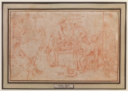 Scuola olandese, secolo XVII - Interno di cucina