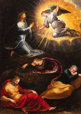 Scuola veneta, fine secolo XVI - inizi secolo XVII - Cristo nell'orto del Getsemani