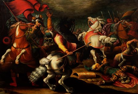 Scuola romana, fine secolo XVI - Conversione di Saul