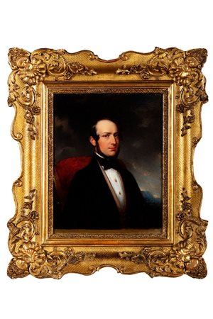 Eduard Ender (Roma 1822-Londra 1883)  - Coppia di ritratti virili