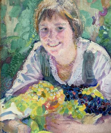 Armando Spadini (Poggio a Caiano 1883-Roma 1925)  - La servetta, 1914