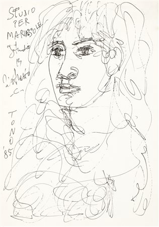 TONO ZANCANARO (1906-1985) - Studio per Maria Sole, 1985