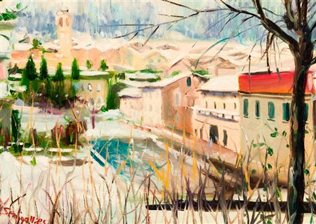 WILLIAM SENIGALLIESI (1926-2015) - Nevicata a Cortenova, 1994