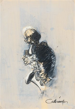 GIANCARLO CAZZANIGA (1930-2013) - Senza Titolo (Figura)