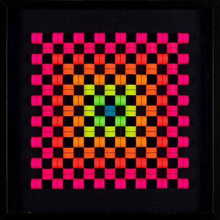 DARIO ZAFFARONI (1943) - Polimodularità Alternata Fluorescente, 2016