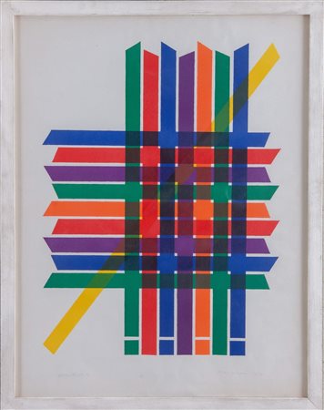 PIERO DORAZIO (Roma 1927 – Perugia 2005) “Senza titolo”, 1967. Litografia a...