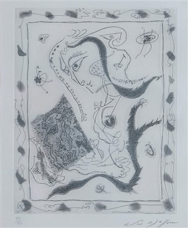 ANDRE’ MASSON (Balagny-sur-Thérain 1896 – Parigi 1987) “Senza titolo”....