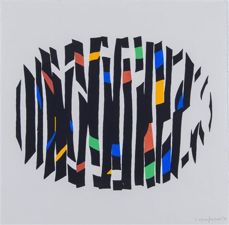 SARA CAMPESAN (Mestre 1924 – 2016) “Omaggio a Virginia Woolf”, 1991. Tempera...