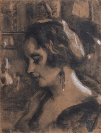 CARLO CORSI (Nizza 1879 – Bologna 1966) "Figura di donna", anni '20....
