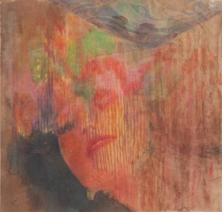 CARLO CORSI (Nizza 1879 - Bologna 1966) “Figura”, anni ’20. Tecnica mista su...