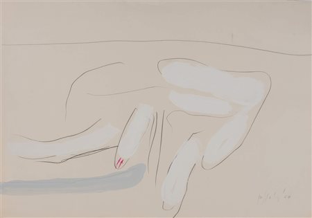 CONCETTO POZZATI (Vo’ 1935 – Bologna 2017) “Composizione”, 1960. Tecnica...