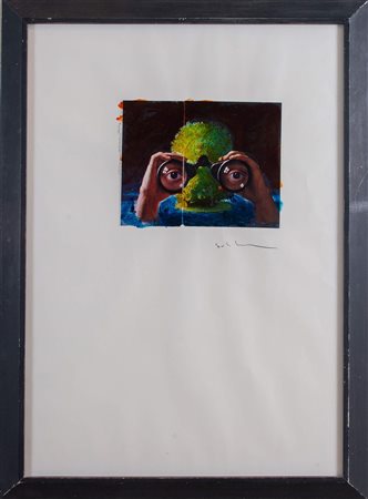 MARIO SCHIFANO (Homs 1934 – Roma 1998) “Senza titolo”, seconda metà anni ’70....