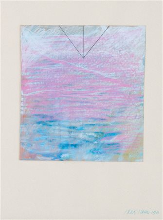 PIERO MANAI (Bologna 1951 - 1988) "Senza titolo", 1970. Tecnica mista su...