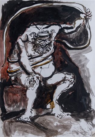 RENATO GUTTUSO (Bagheria 1911 – Roma 1987) “Senza titolo”, 1972. Tecnica...