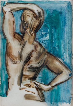 PIERO MANAI (Bologna 1951 - 1988) “Mea”. Tecnica mista su foglio acetato. Cm...