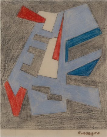 PIETRO CONSAGRA (Mazara del Vallo 1920 – Milano 2005) “Senza titolo”, fine...