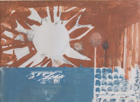 BRUNO SAETTI (Bologna 1902 – 1984) “Venezia”. Tempera su carta. Cm 50x70....