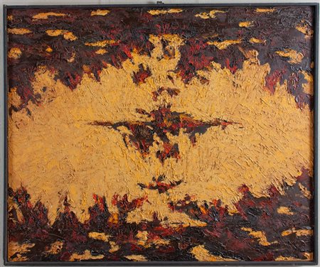 BRUNO PULGA (Bologna 1922 – 1992) “Senza titolo”, 1973. Olio su tela. Cm...