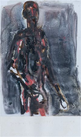 PIERO MANAI (Bologna 1951 – 1988) “Figura”, 1984. Tecnica mista su foglio...