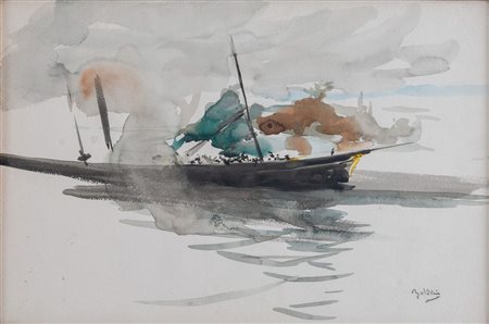 GIOVANNI BOLDINI (Ferrara 1842 – Parigi 1931) “Senza titolo”. Acquerello su...