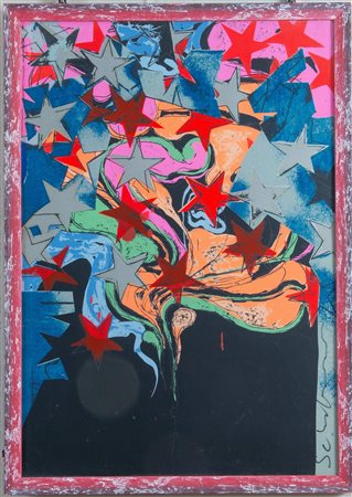 MARIO SCHIFANO (Homs 1934 – Roma 1998) “Tutte stelle”, prima metà degli anni...