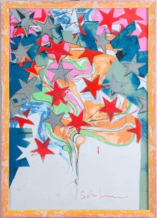 MARIO SCHIFANO (Homs 1934 – Roma 1998) “Tutte stelle”, prima metà degli anni...