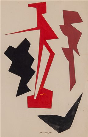 PIETRO CONSAGRA (Mazara del Vallo 1920 – Milano 2005) “Senza titolo”, fine...