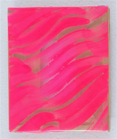 CARLA ACCARDI (Trapani 1924 – Rom 2014) “Rosafluoro”, 1969. Vernice su...