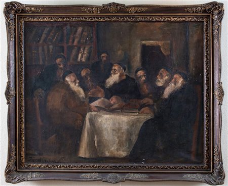 DAVID JANDI (Ungheria 1893 -Romania 1944) “Senza titolo”, 1922. Olio su tela....