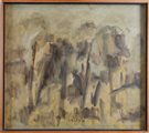 VASCO BENDINI (Bologna 1922 – Roma 2015) “Paesaggio”, 1955. Olio su tela. Cm...